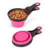 Collapsible Pet Food Measuring Scooper & Bag Clipper