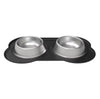 Double Stainless Feeder With Mat
