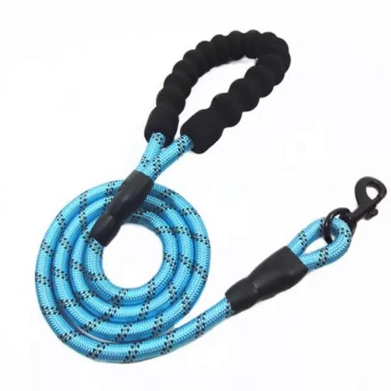 Strong Dog Leash with Comfortable Padded Handle and Highly Reflective Threads for Medium and Large Dogs