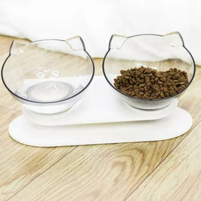 Cat Ear Double Feeder Bowls